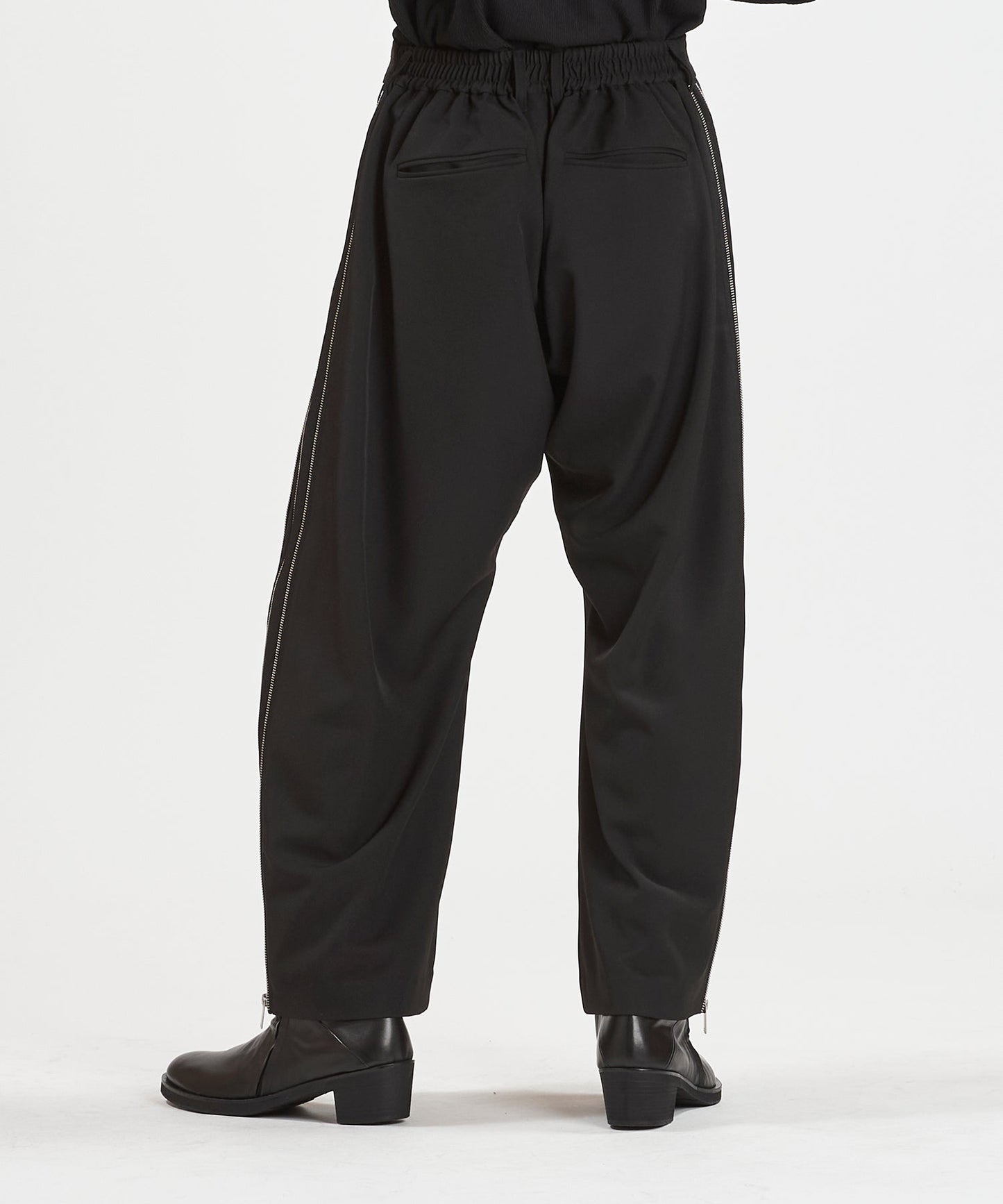 サイドZIPイージーワイドトラウザーズ