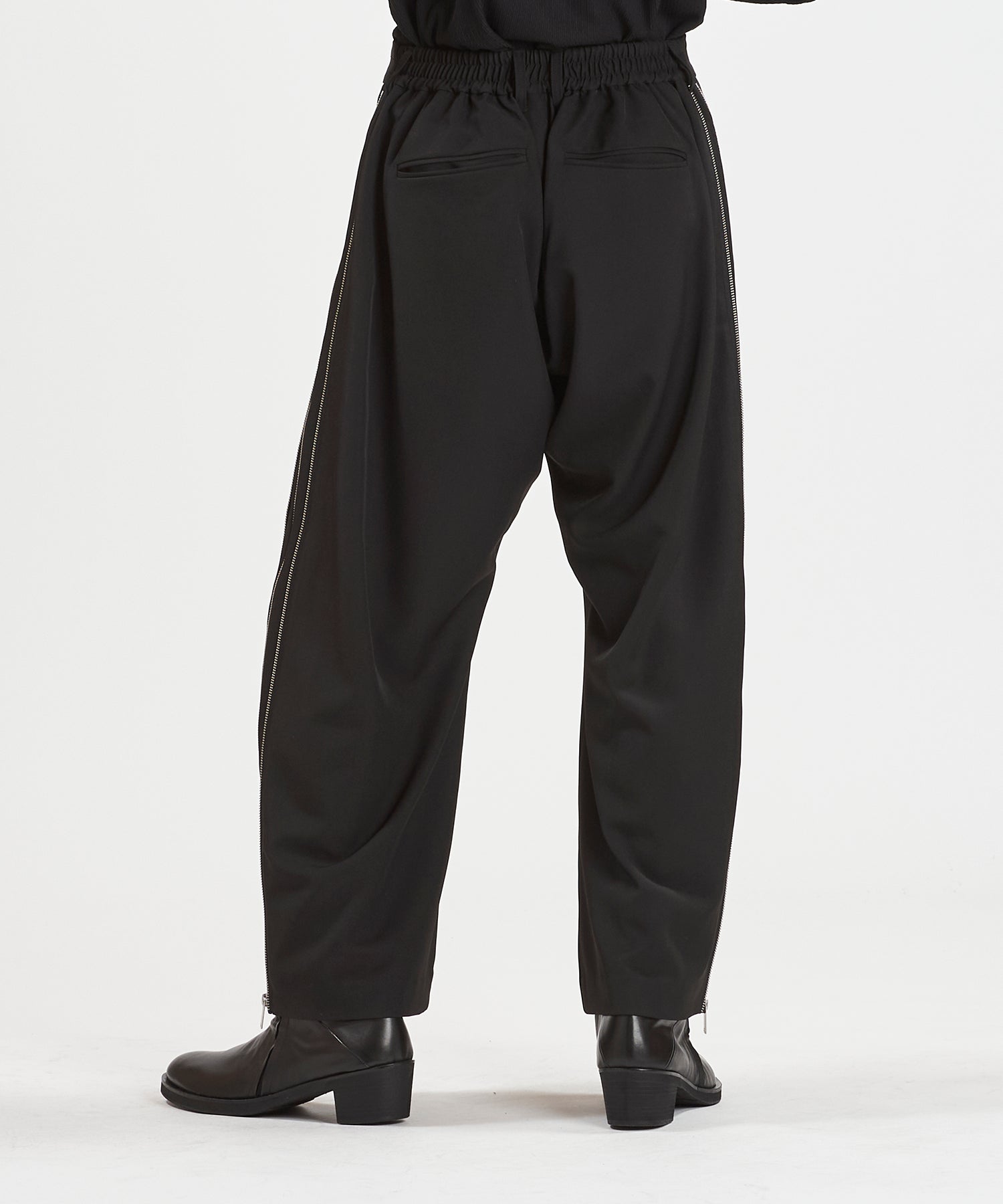 サイドZIPイージーワイドトラウザーズ