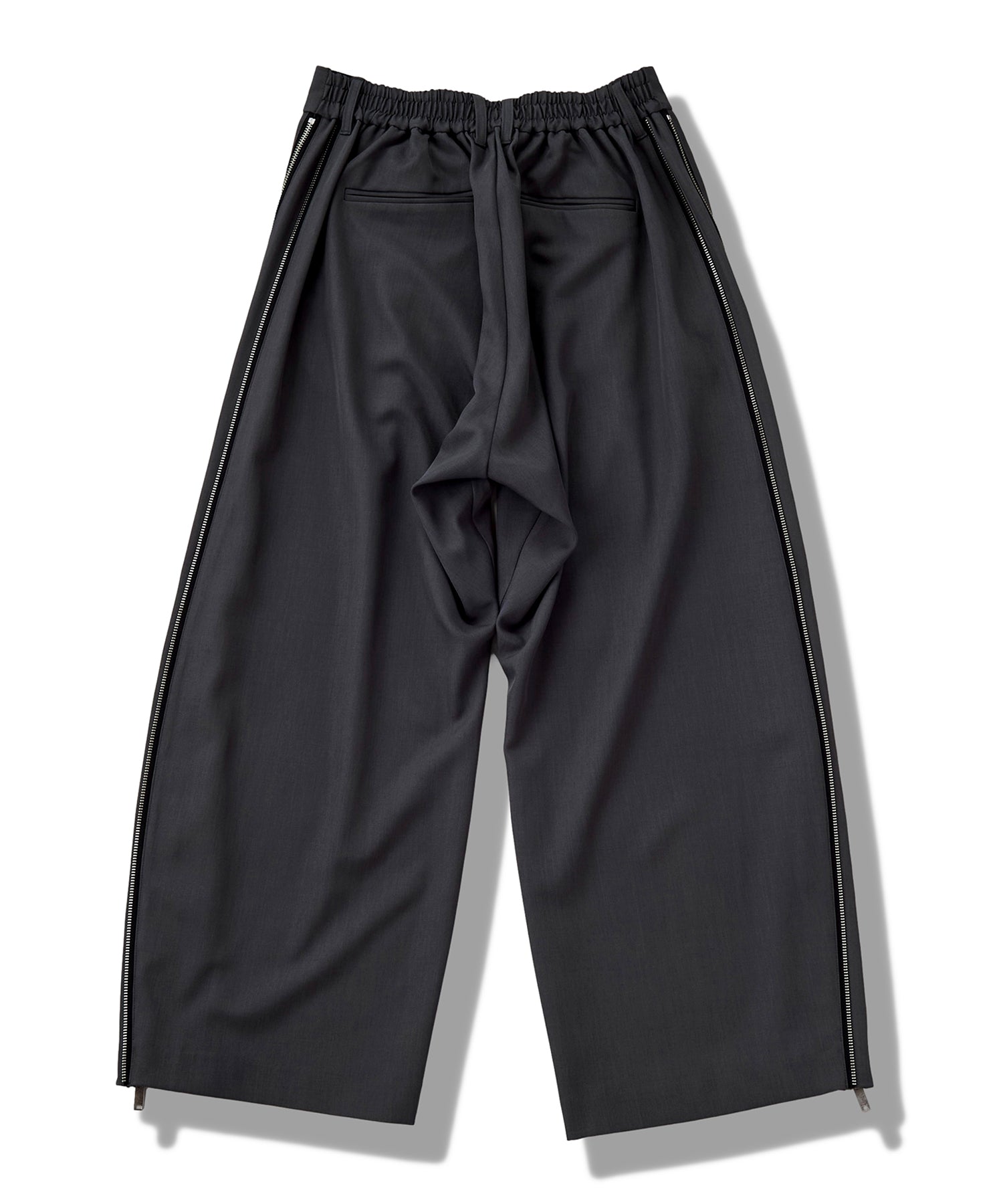 サイドZIPイージーワイドトラウザーズ