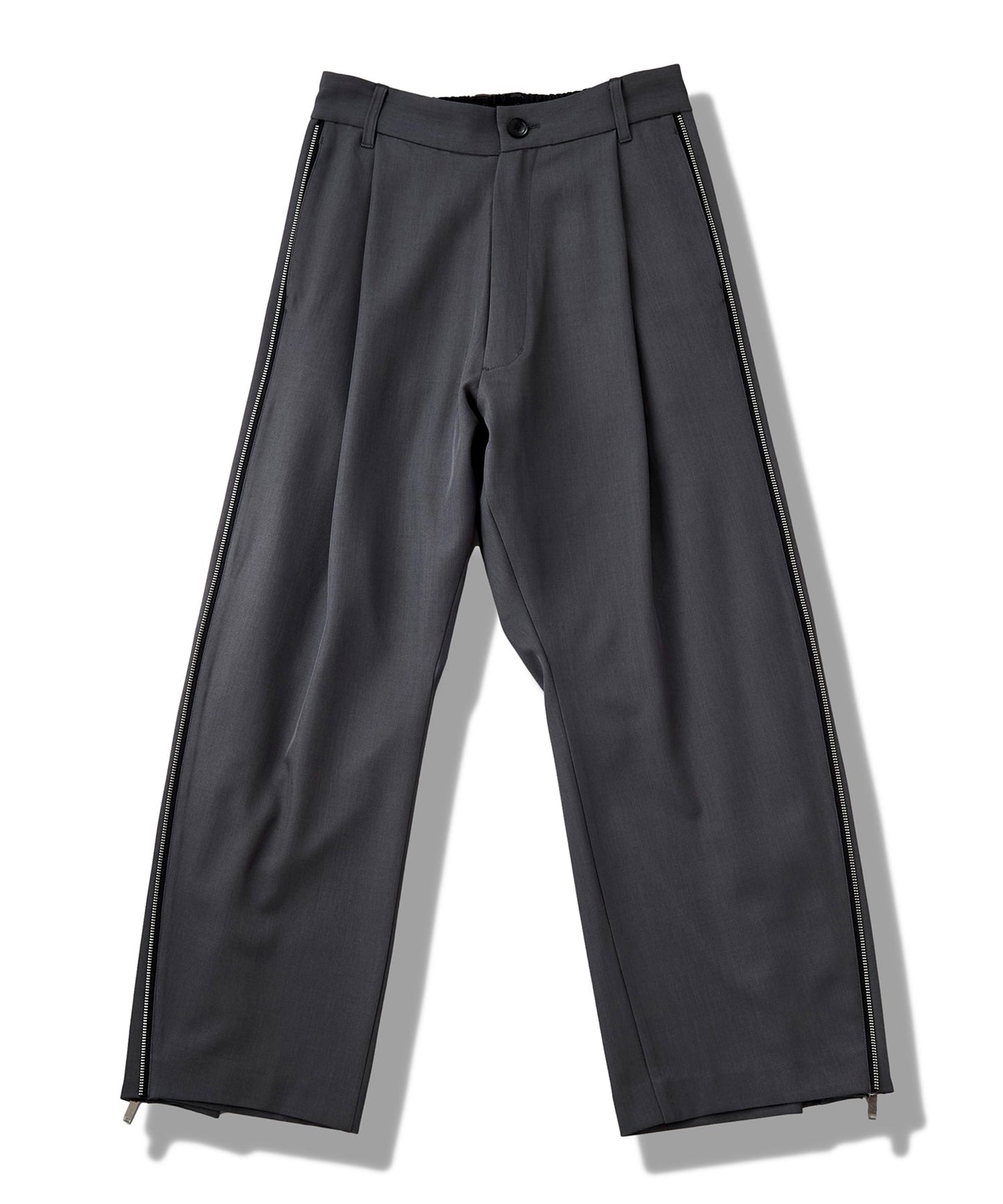 サイドZIPイージーワイドトラウザーズ