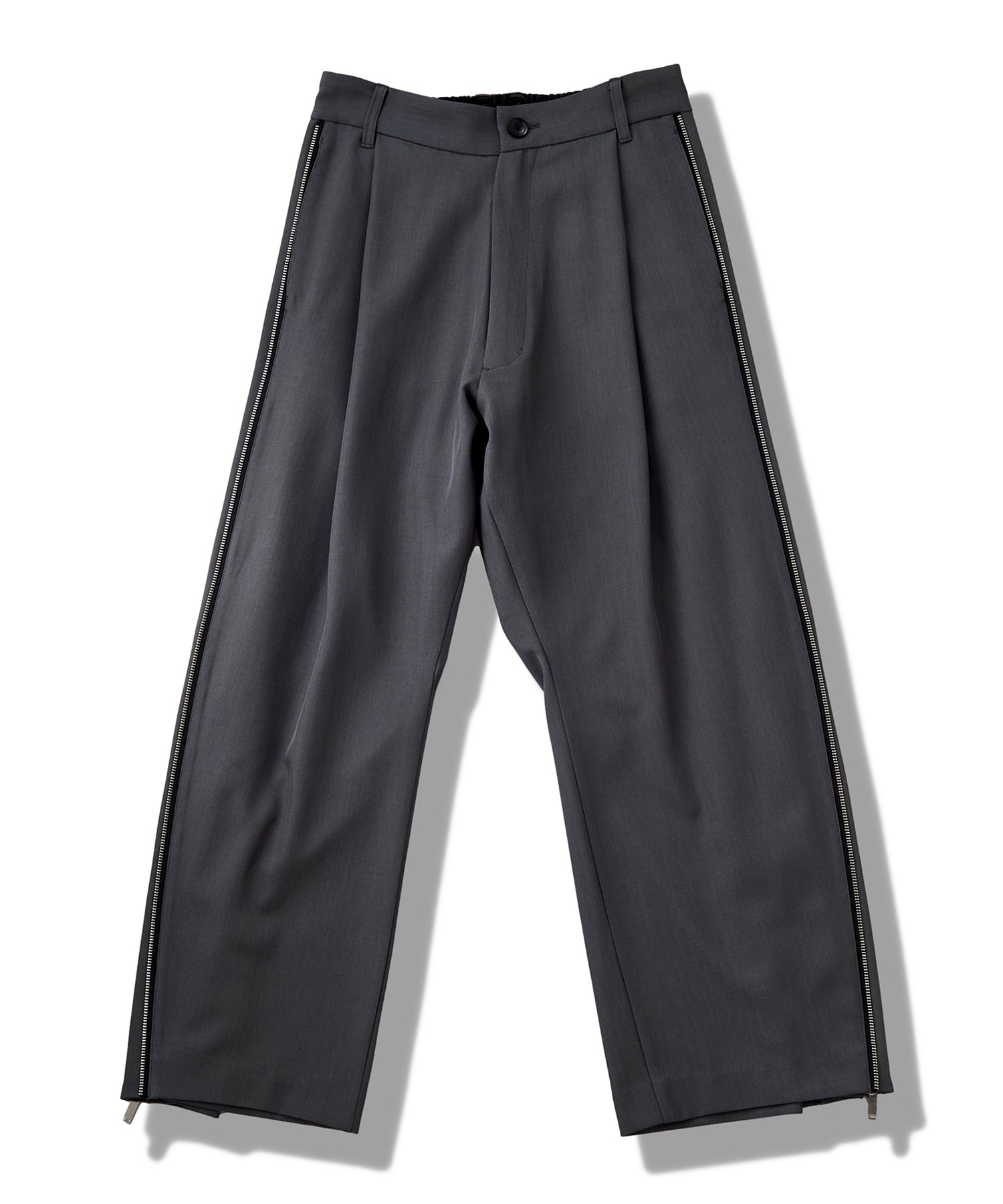 サイドZIPイージーワイドトラウザーズ