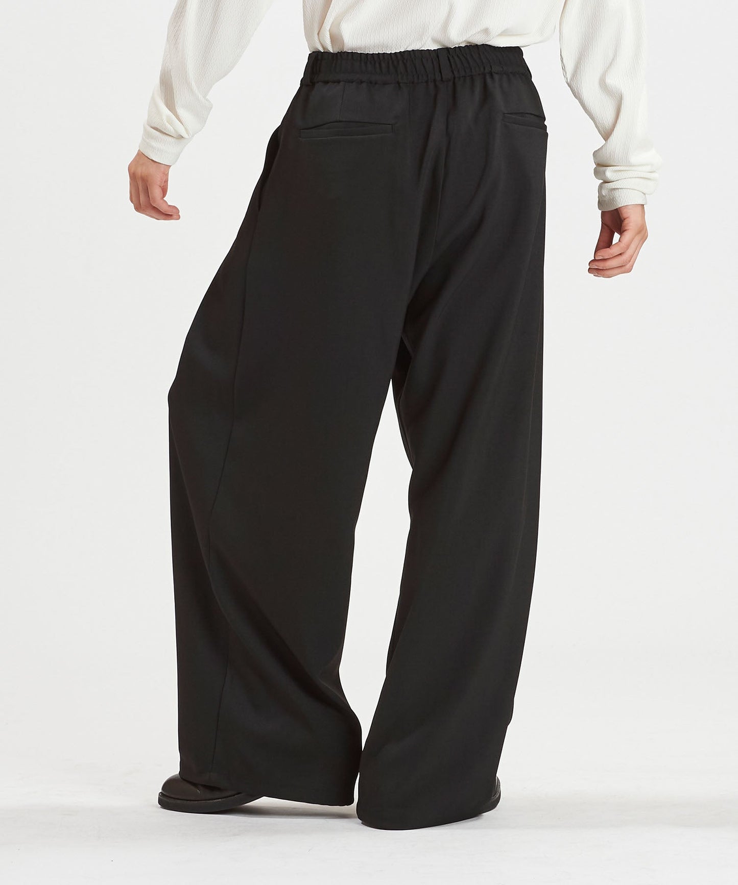 2WAYクロスタックイージーワイドトラウザーズ