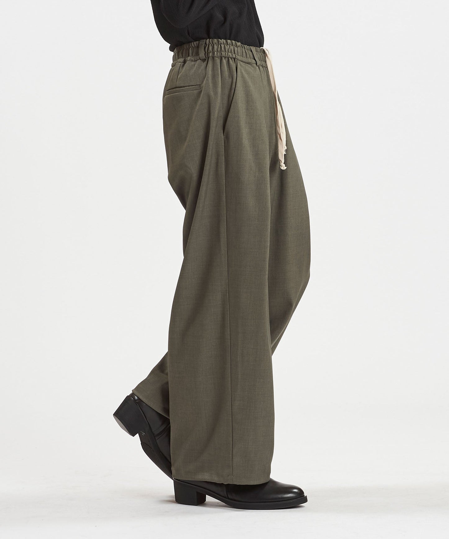 2WAYクロスタックイージーワイドトラウザーズ