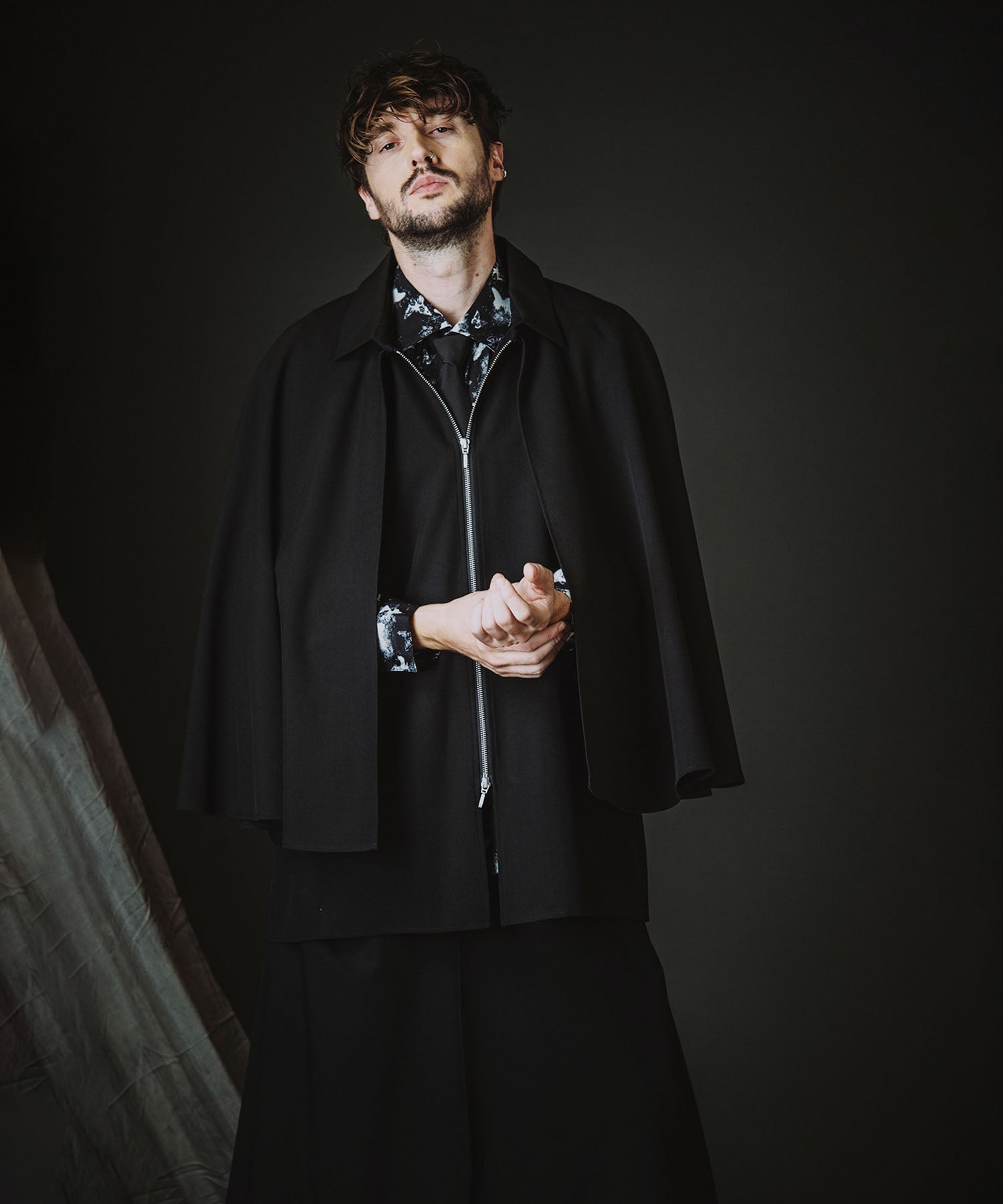 レイヤードケープZIP-SH