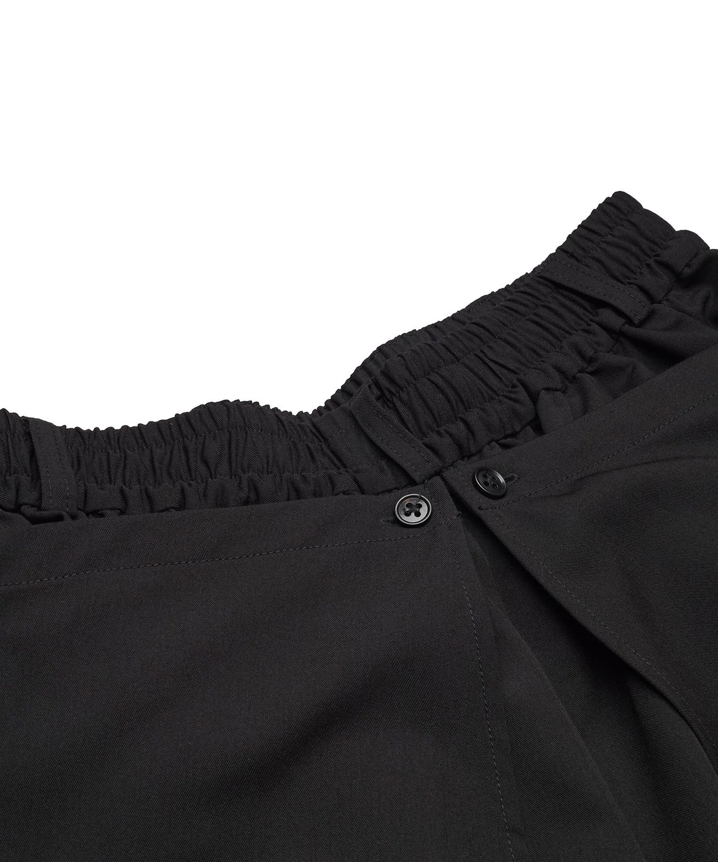 レイヤードケープバギートラウザーズ