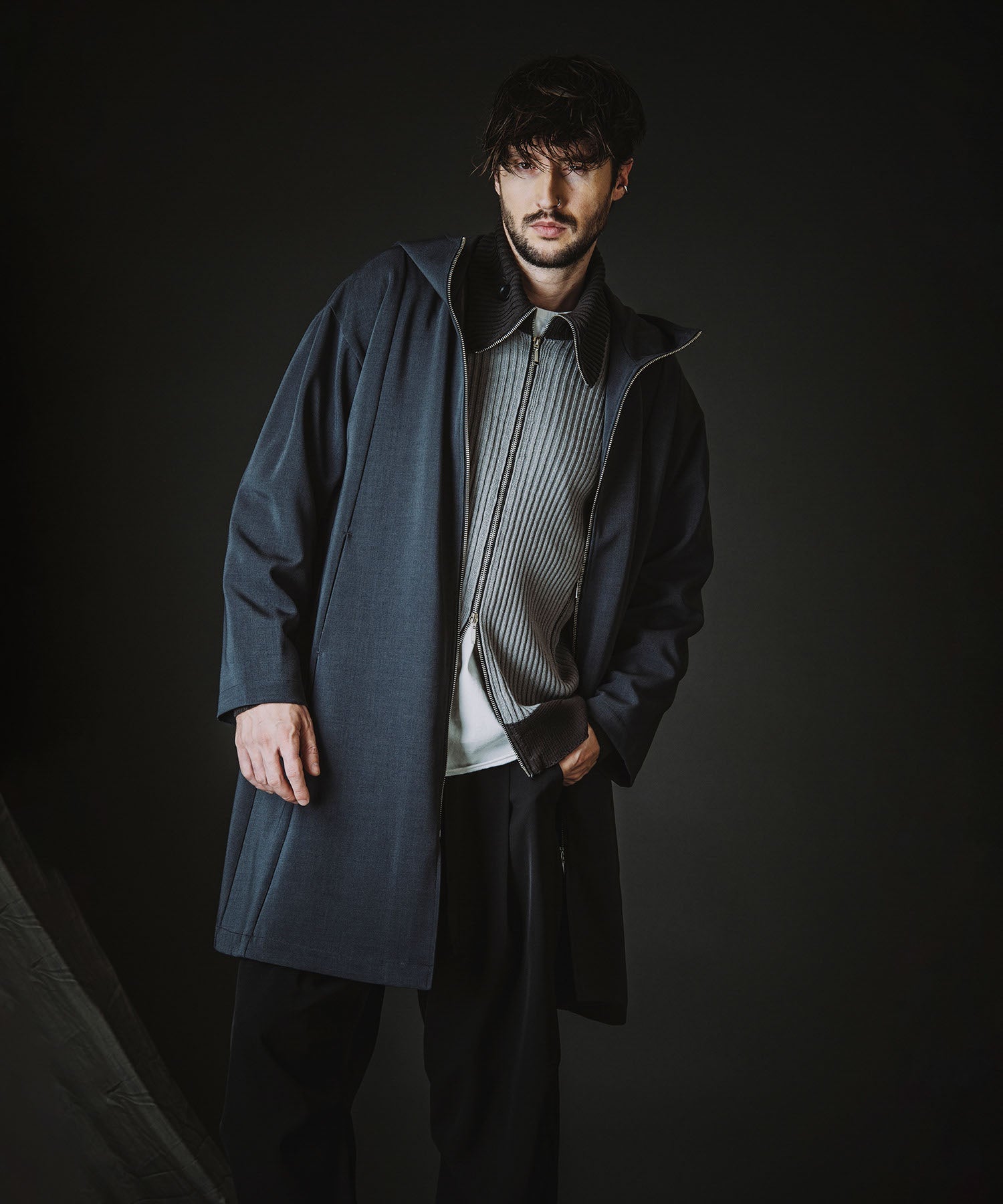 チェンジングフーデッドコート