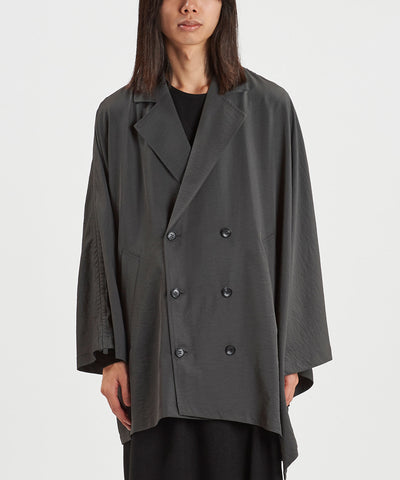 アシンメトリーダブルブレストコート