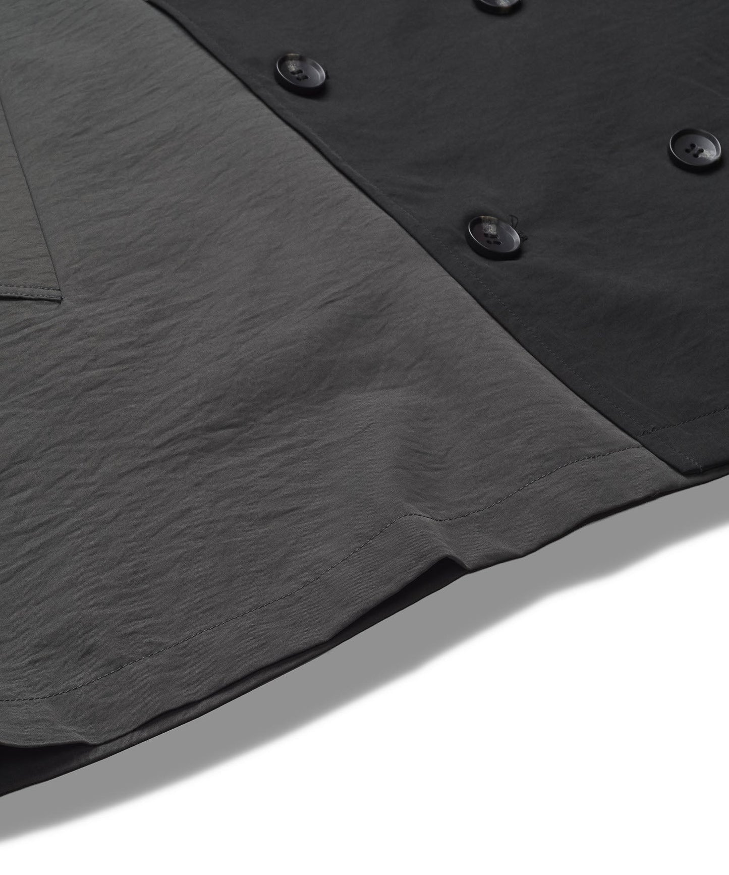 アシンメトリーダブルブレストコート