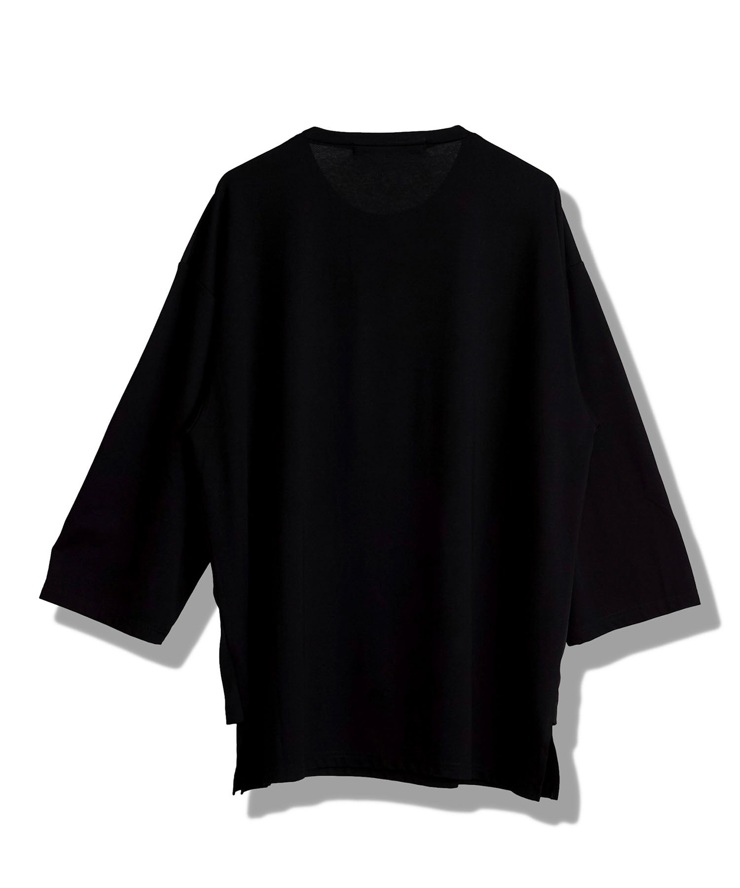 スリットレイヤード8分袖BIG-T