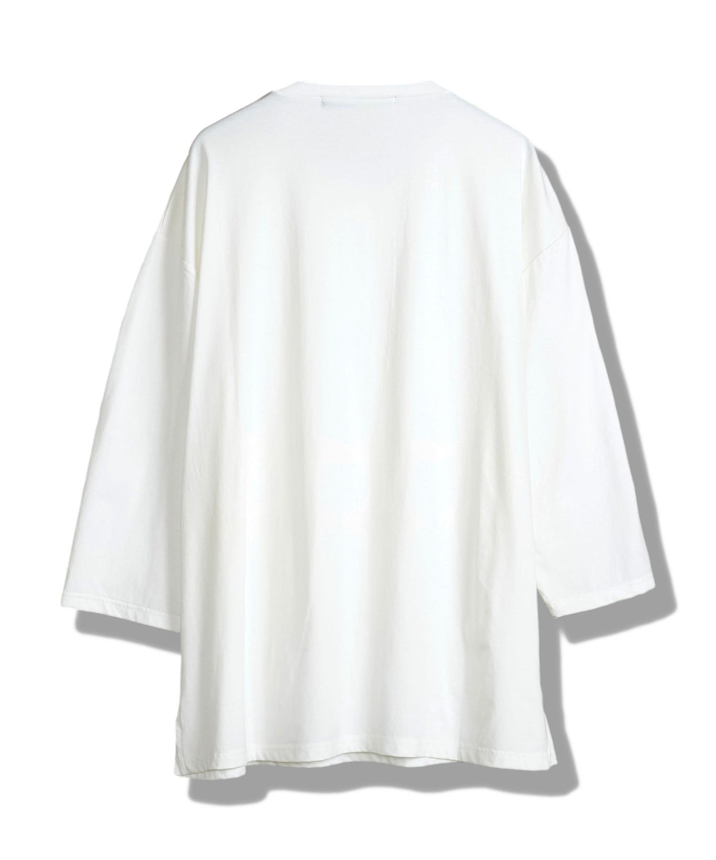 スリットレイヤード8分袖BIG-T