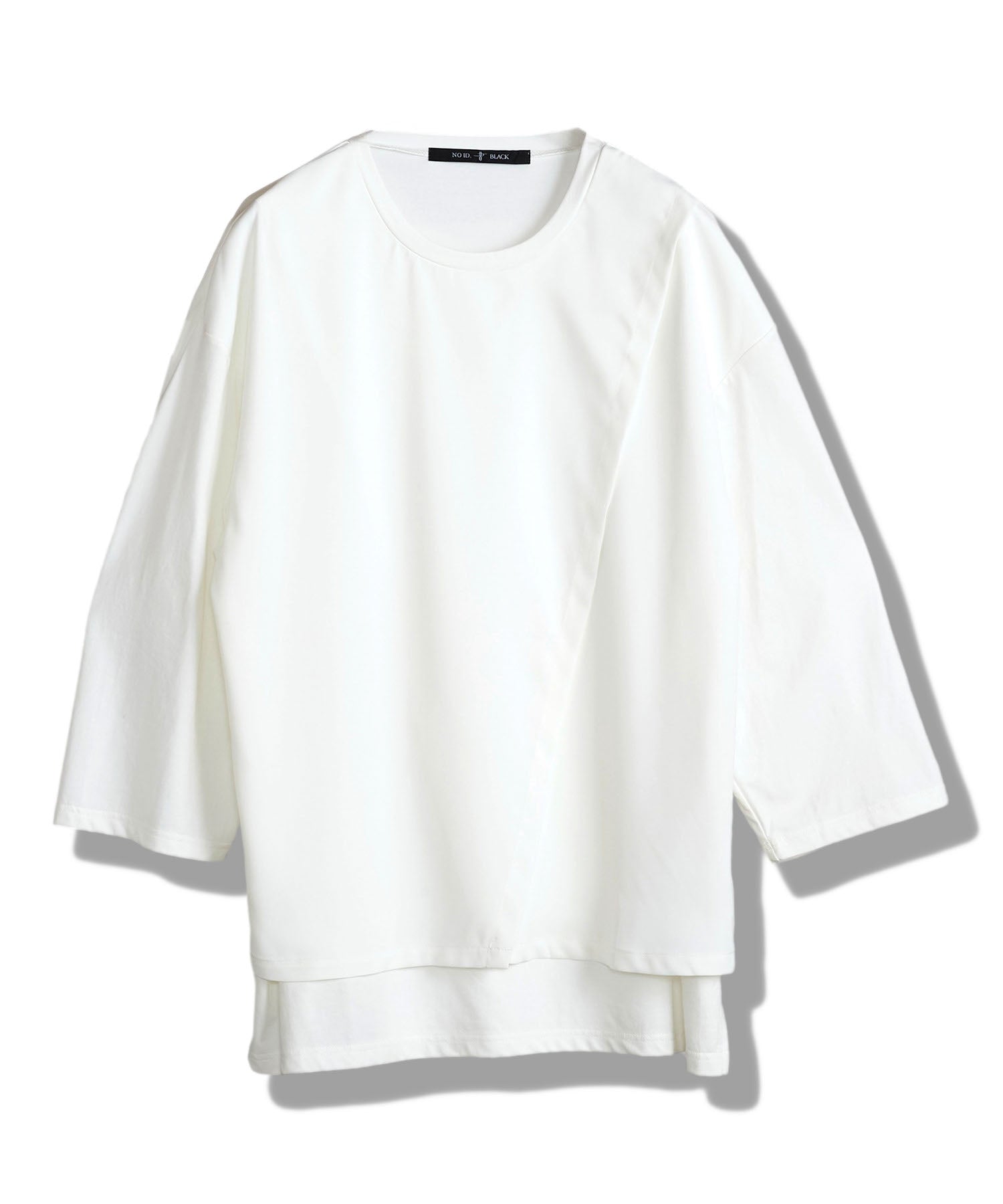 スリットレイヤード8分袖BIG-T