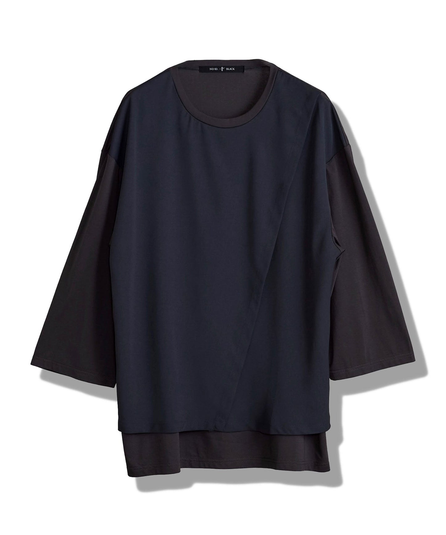 スリットレイヤード8分袖BIG-T