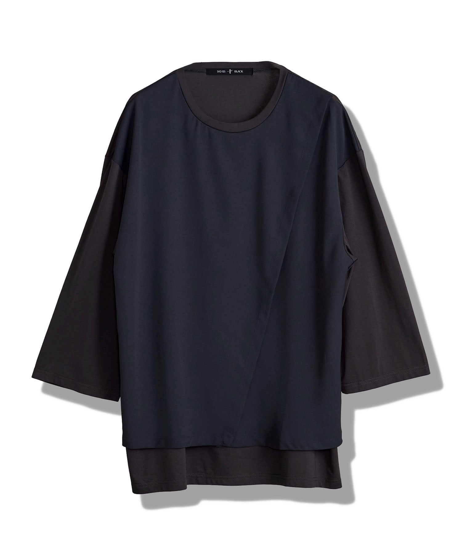 スリットレイヤード8分袖BIG-T