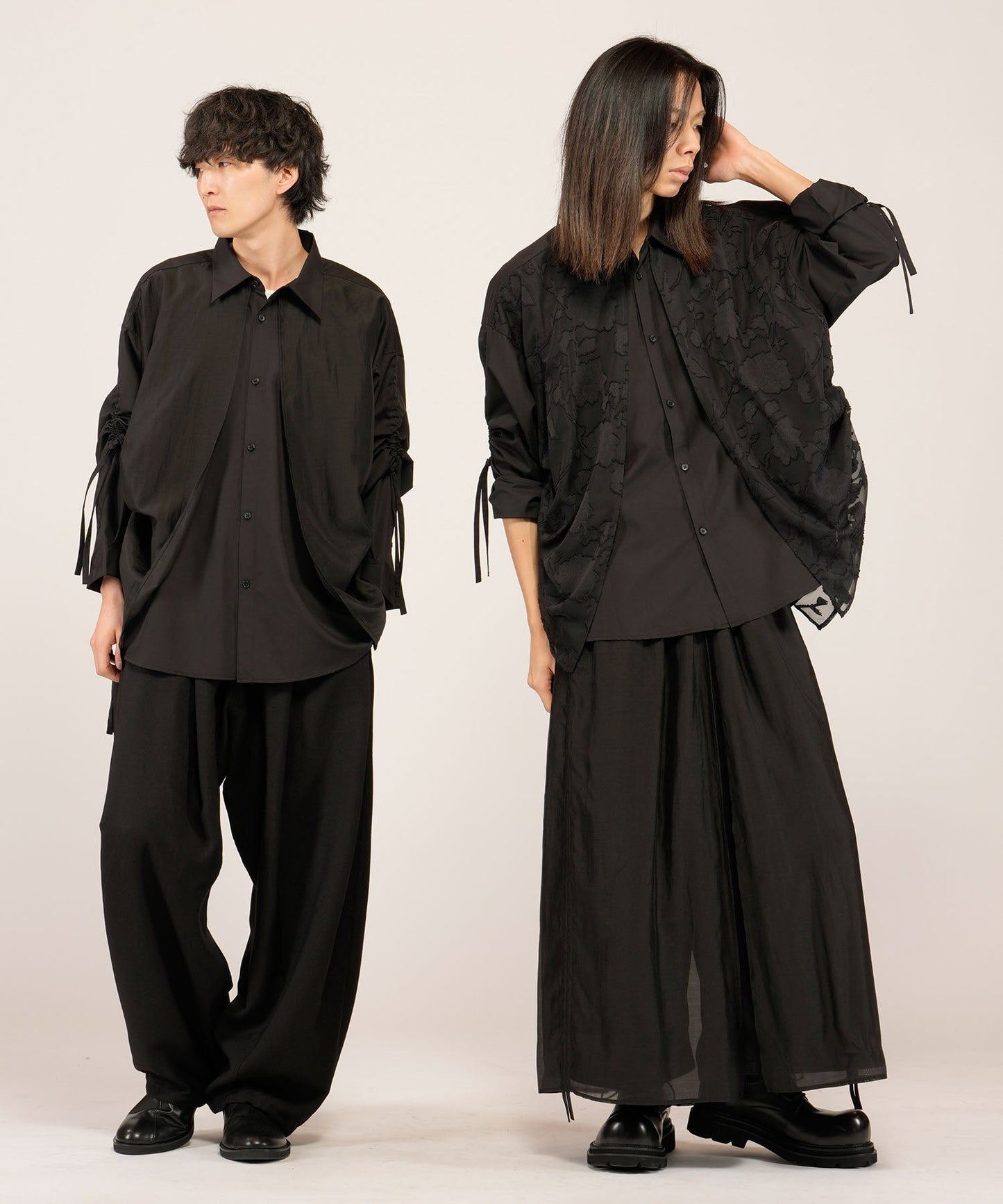 BLACK Model:H169cm / PATTERN1 Model:H180cm