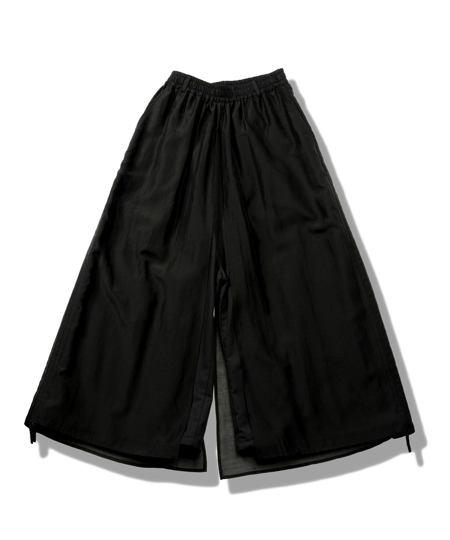 ドローストリングスレイヤードバギートラウザーズ