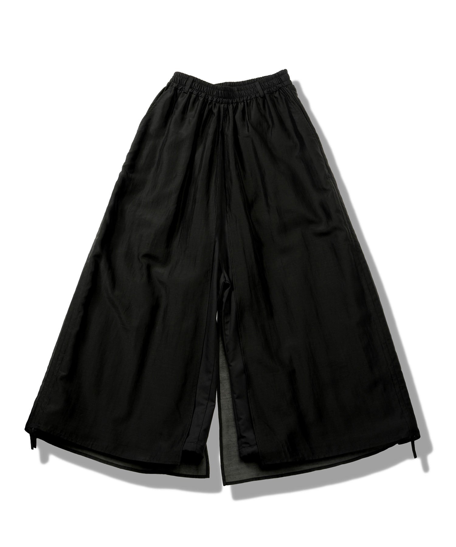 ドローストリングスレイヤードバギートラウザーズ