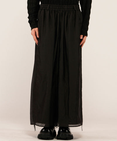 ドローストリングスレイヤードバギートラウザーズ