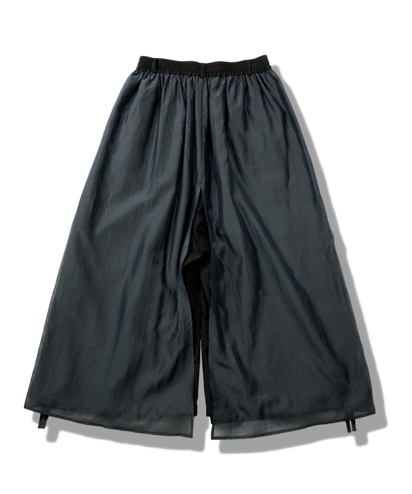 ドローストリングスレイヤードバギートラウザーズ