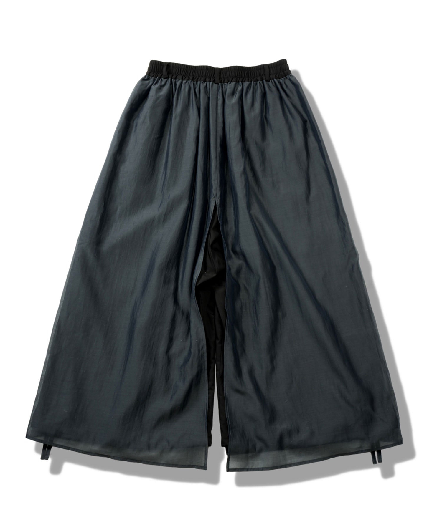 ドローストリングスレイヤードバギートラウザーズ