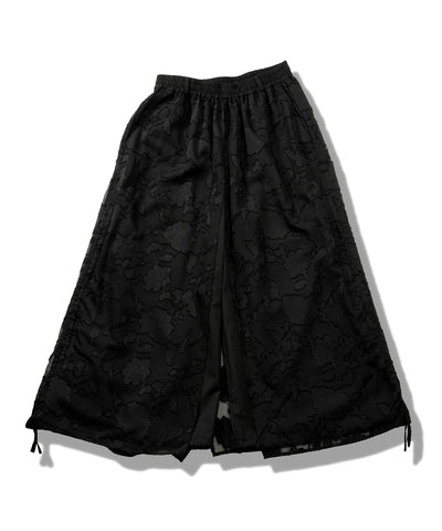 ドローストリングスレイヤードバギートラウザーズ