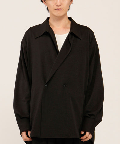 ダブルブレストドレープオーバーSH