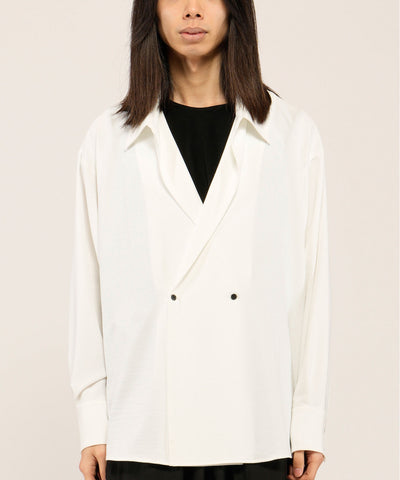 ダブルブレストドレープオーバーSH