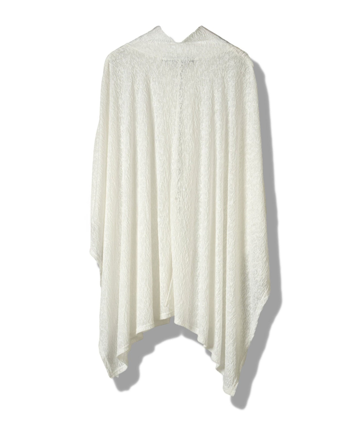 ドローストリングスハイカラーポンチョ