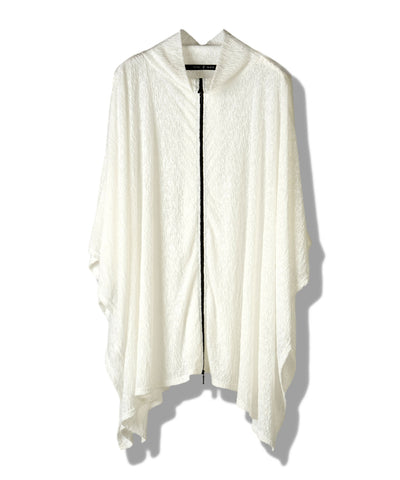 ドローストリングスハイカラーポンチョ