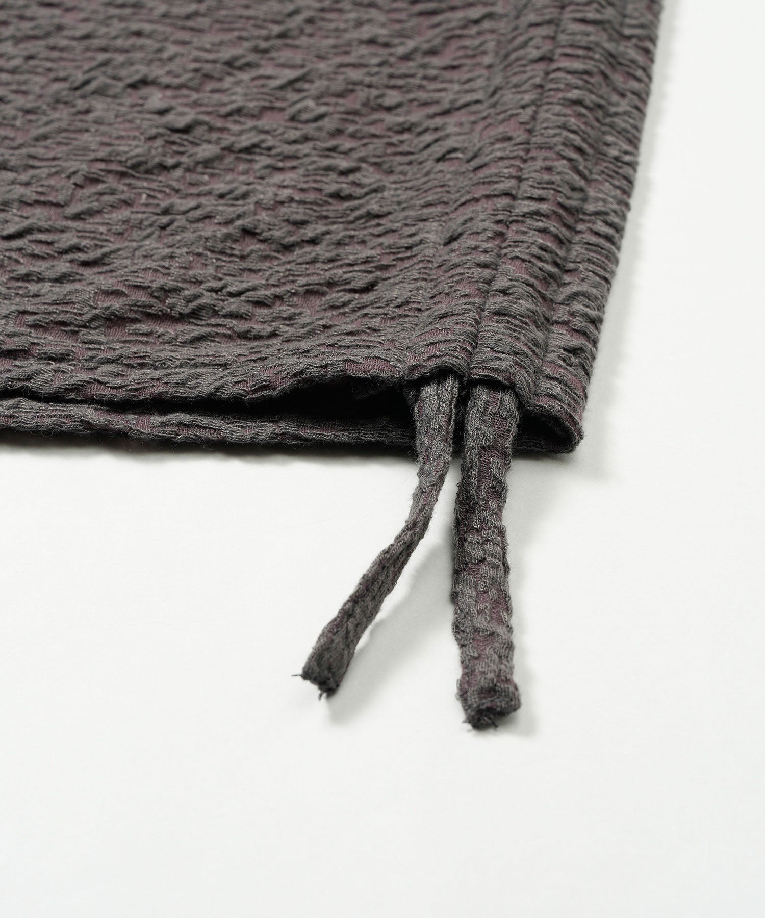 ドローストリングスハイカラーポンチョ