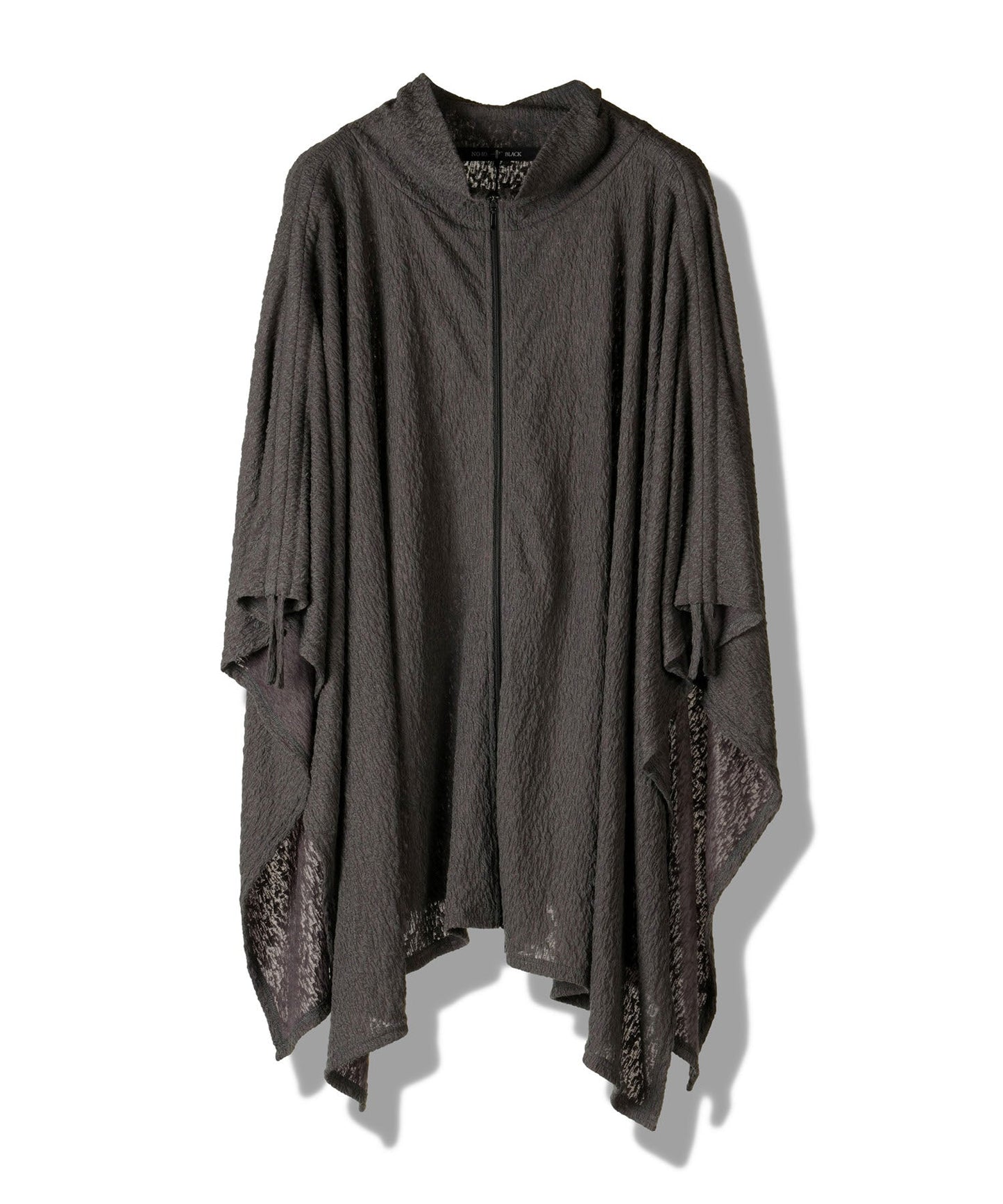 ドローストリングスハイカラーポンチョ