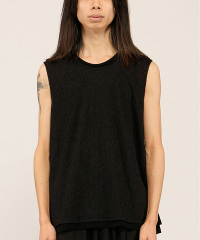 シアーレイヤードスリーブレスPO