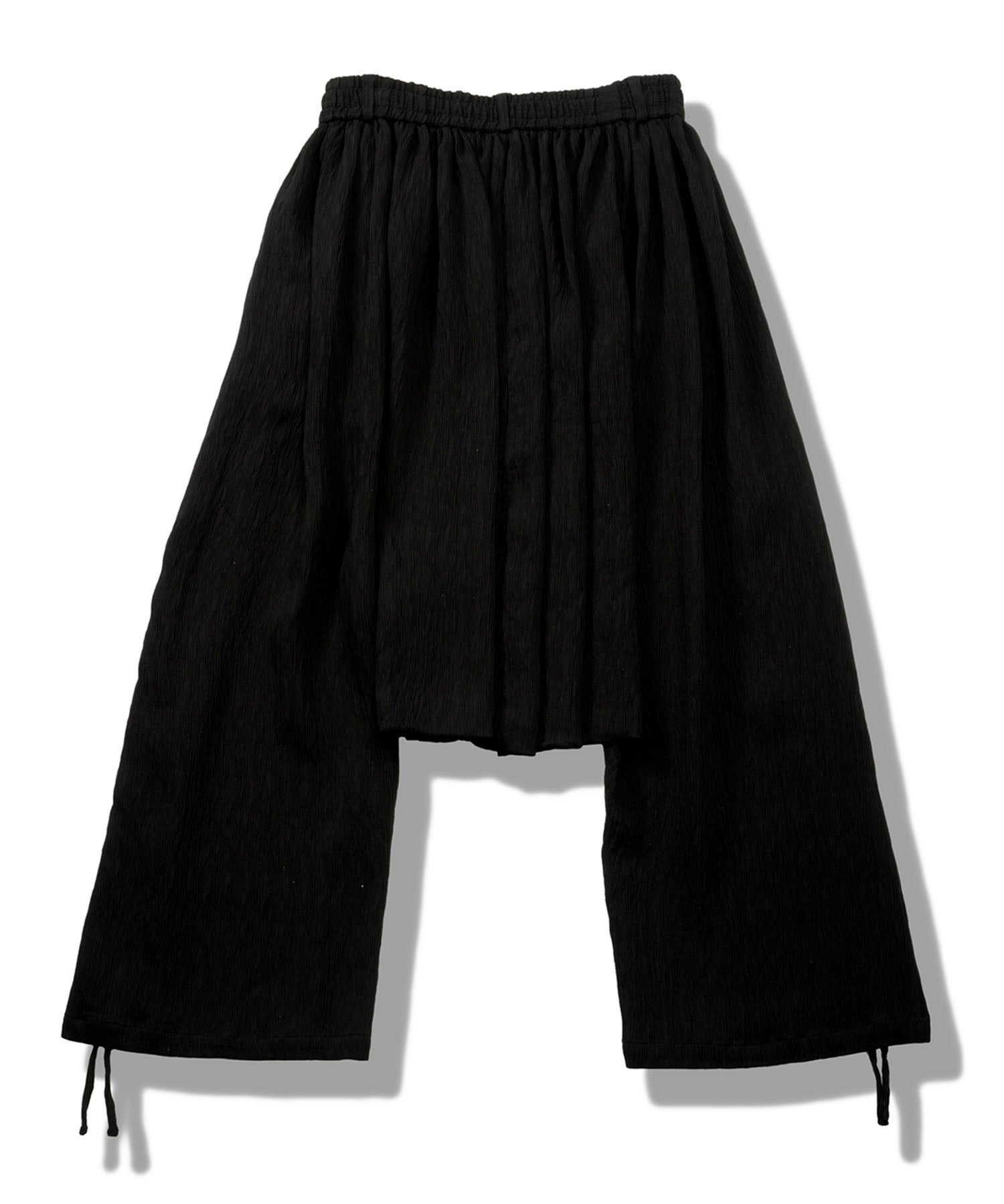 ドローストリングスサルエルトラウザーズ