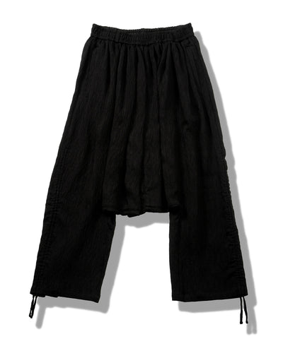 ドローストリングスサルエルトラウザーズ