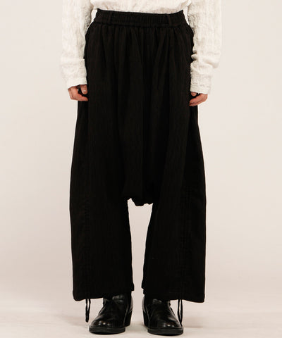 ドローストリングスサルエルトラウザーズ