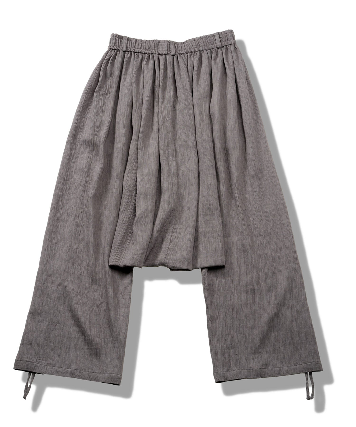 ドローストリングスサルエルトラウザーズ