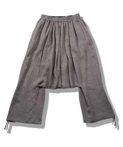 ドローストリングスサルエルトラウザーズ