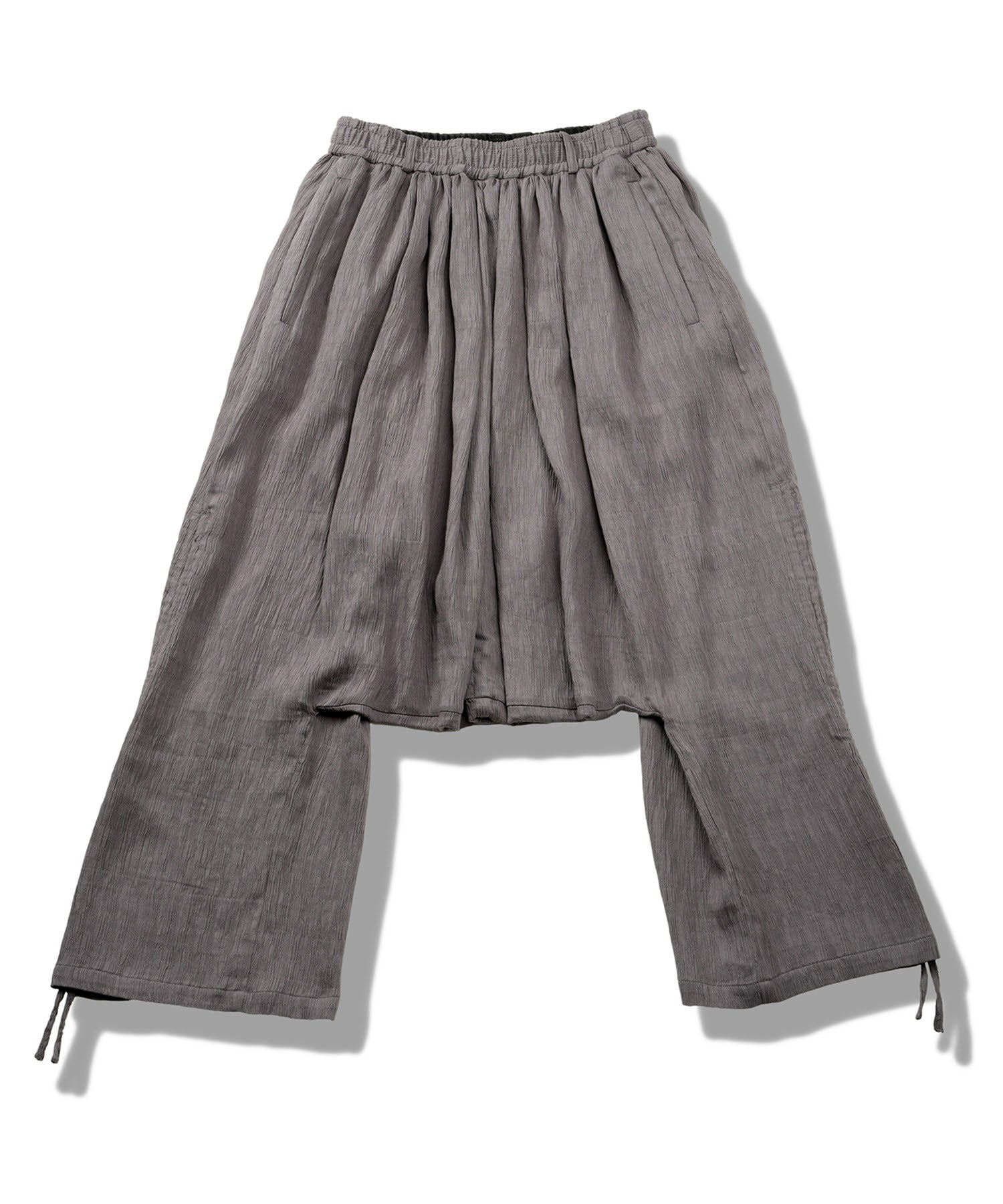 ドローストリングスサルエルトラウザーズ