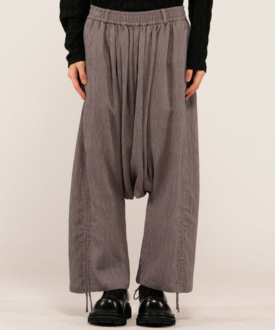 ドローストリングスサルエルトラウザーズ