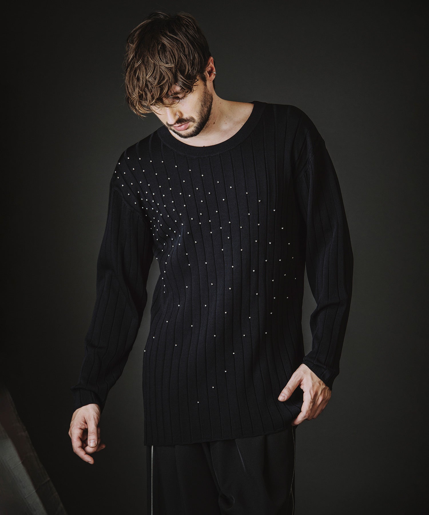 スタッズニットPO