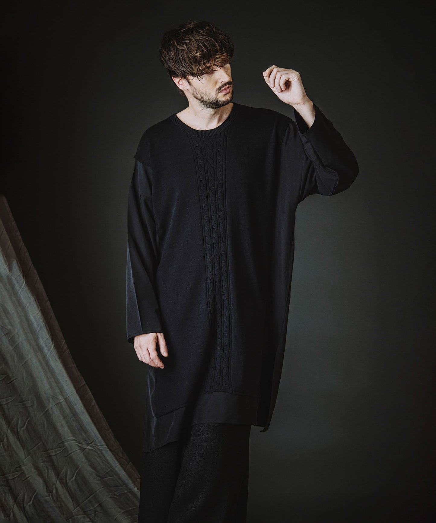 ドッキングニットロングプルオーバー