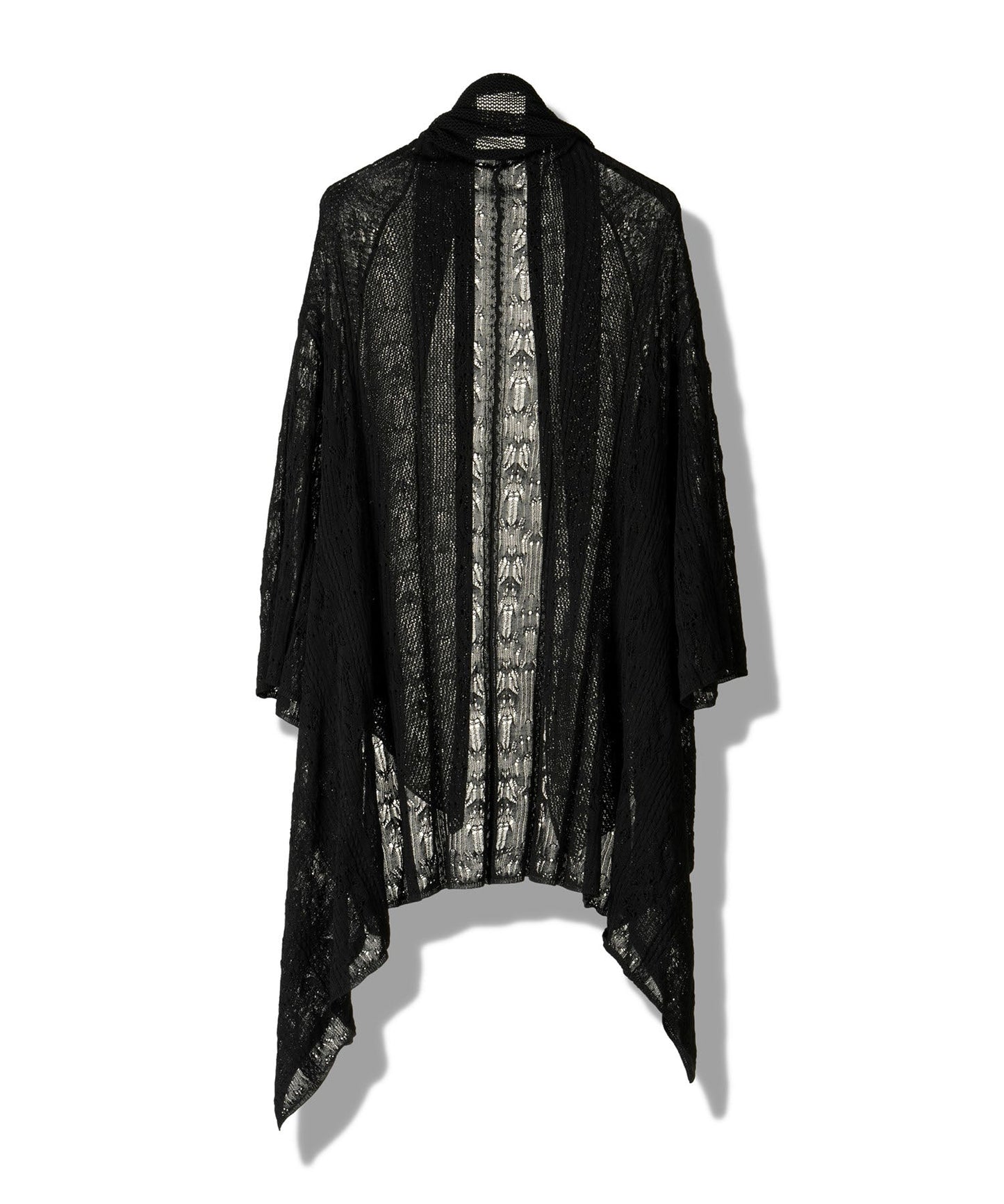 2wayオープンワークニットガウン