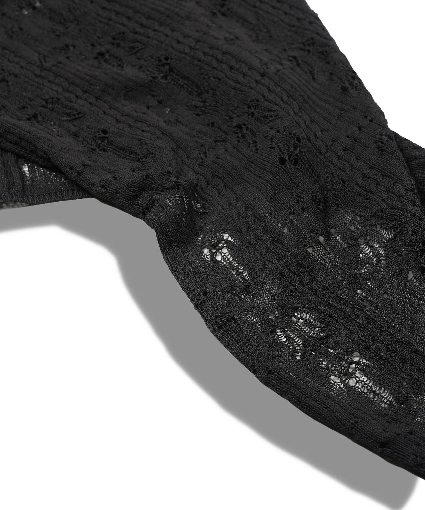 2wayオープンワークニットガウン