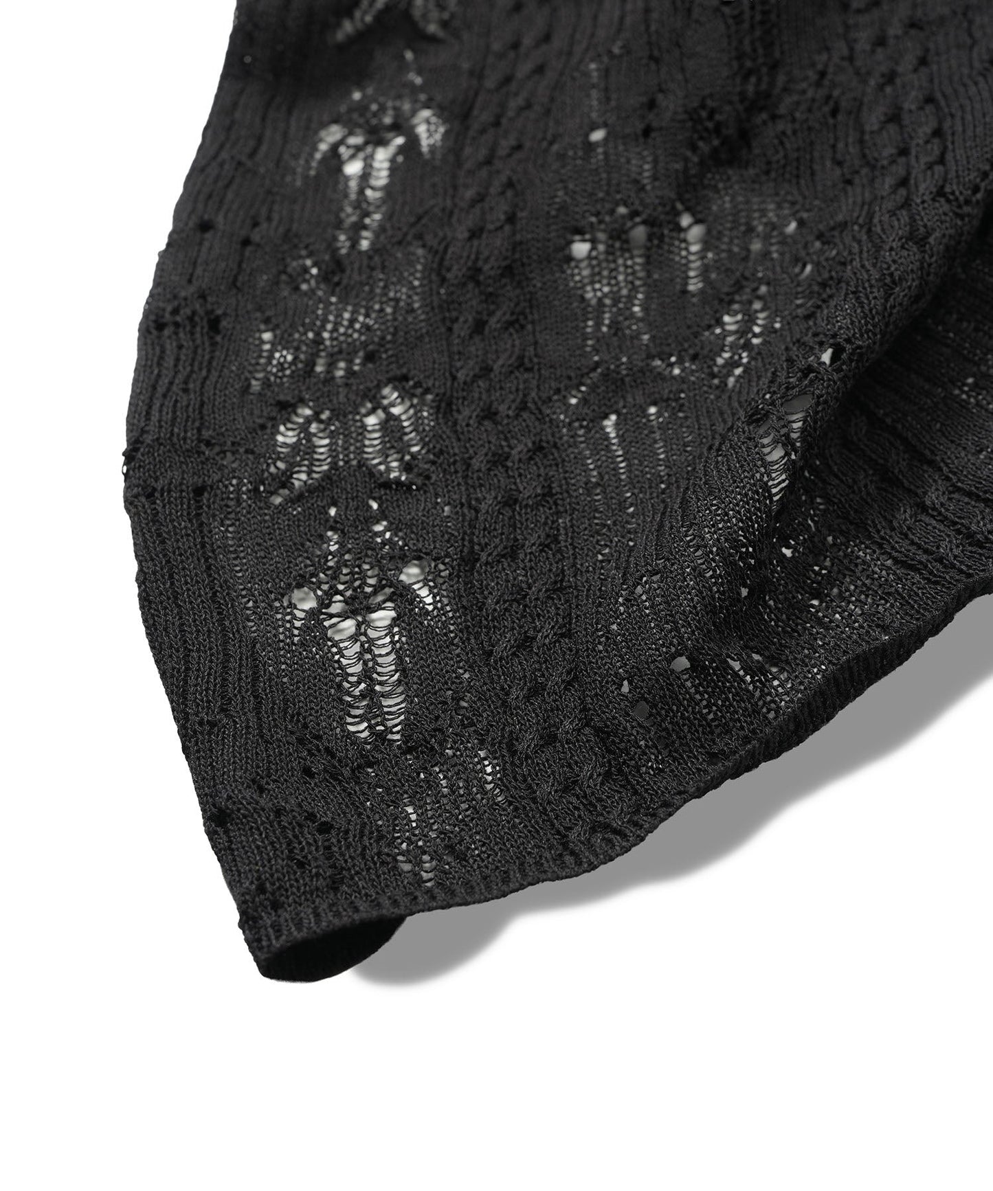 2wayオープンワークニットガウン