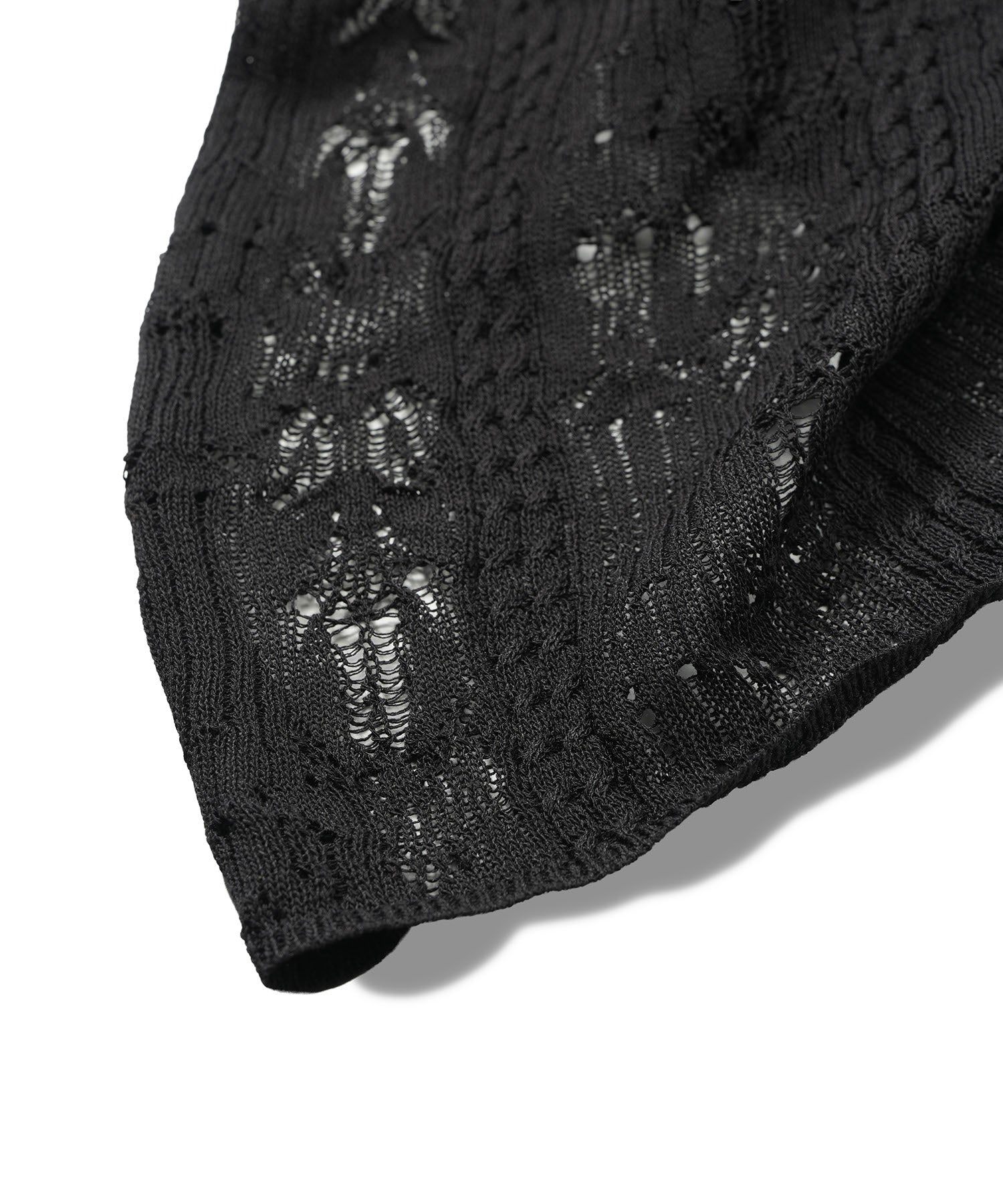 2wayオープンワークニットガウン