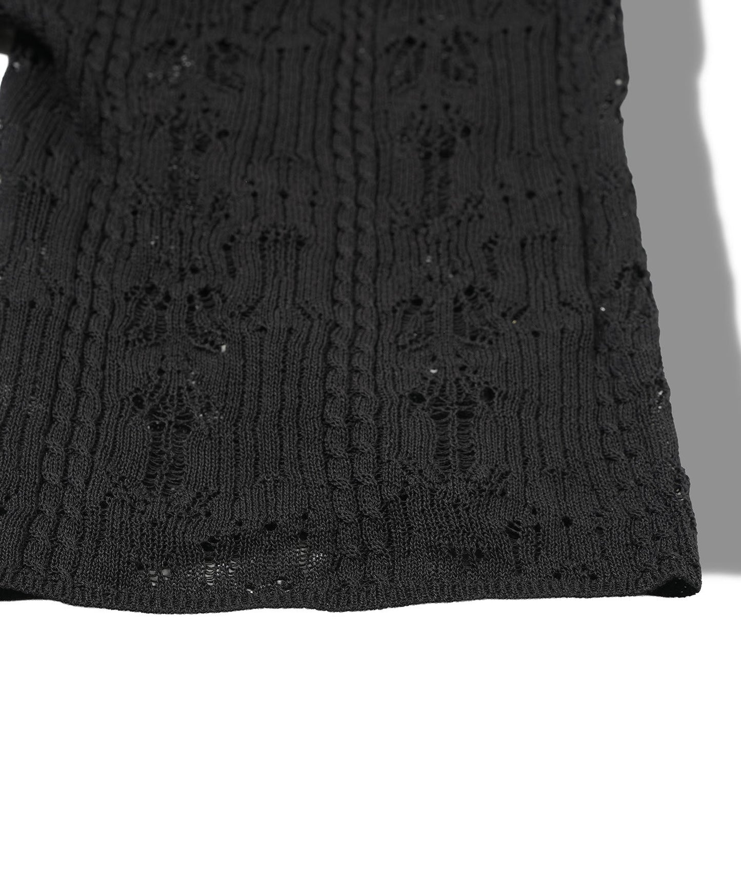 2wayオープンワークニットガウン