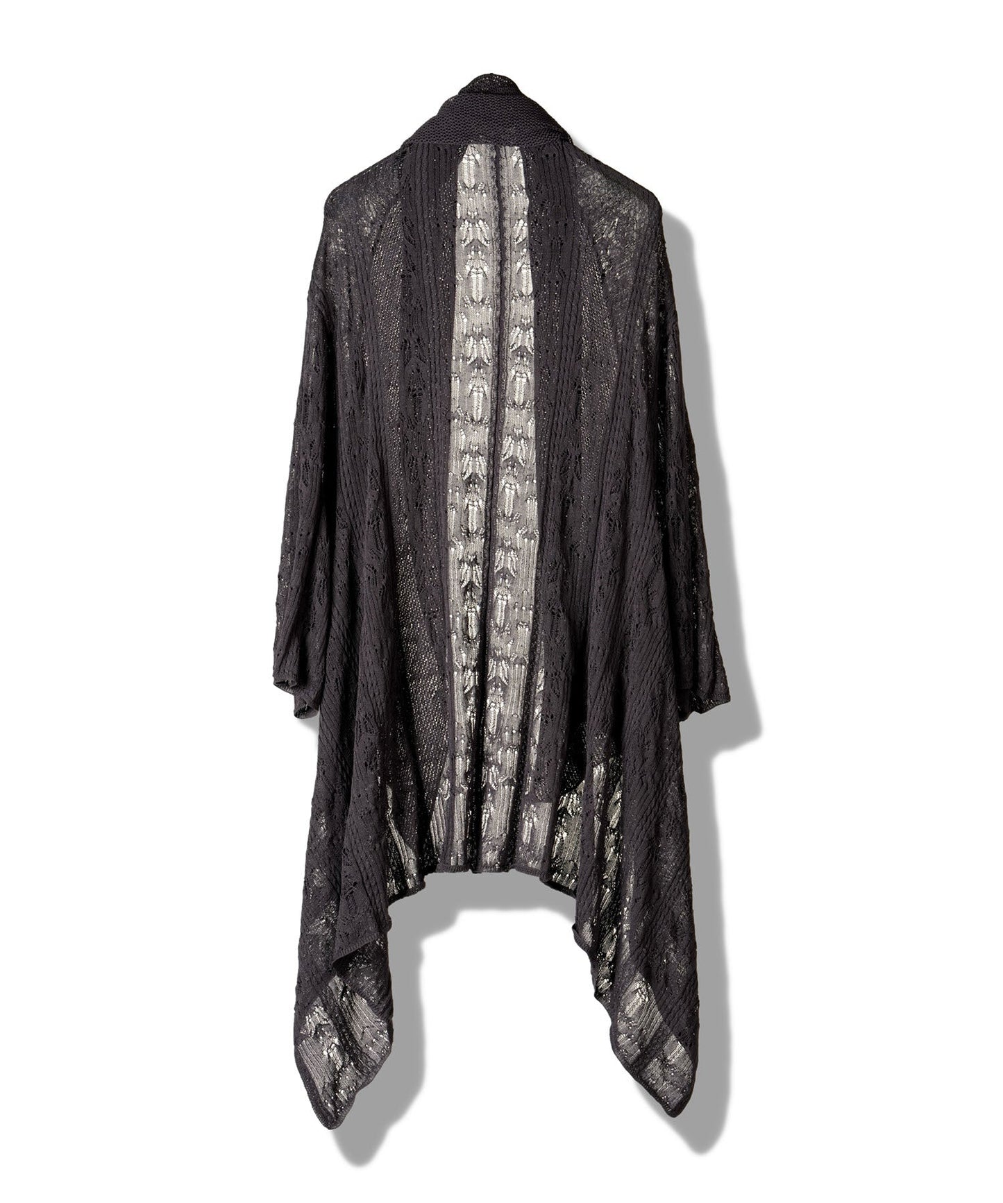 2wayオープンワークニットガウン