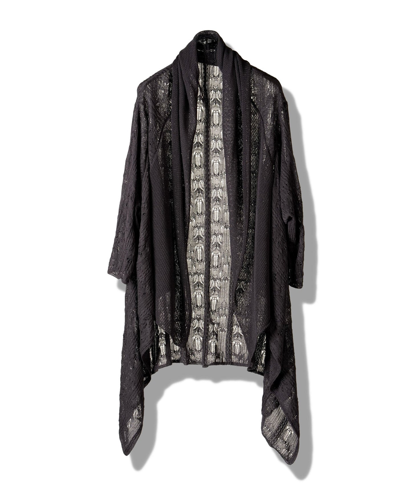 2wayオープンワークニットガウン