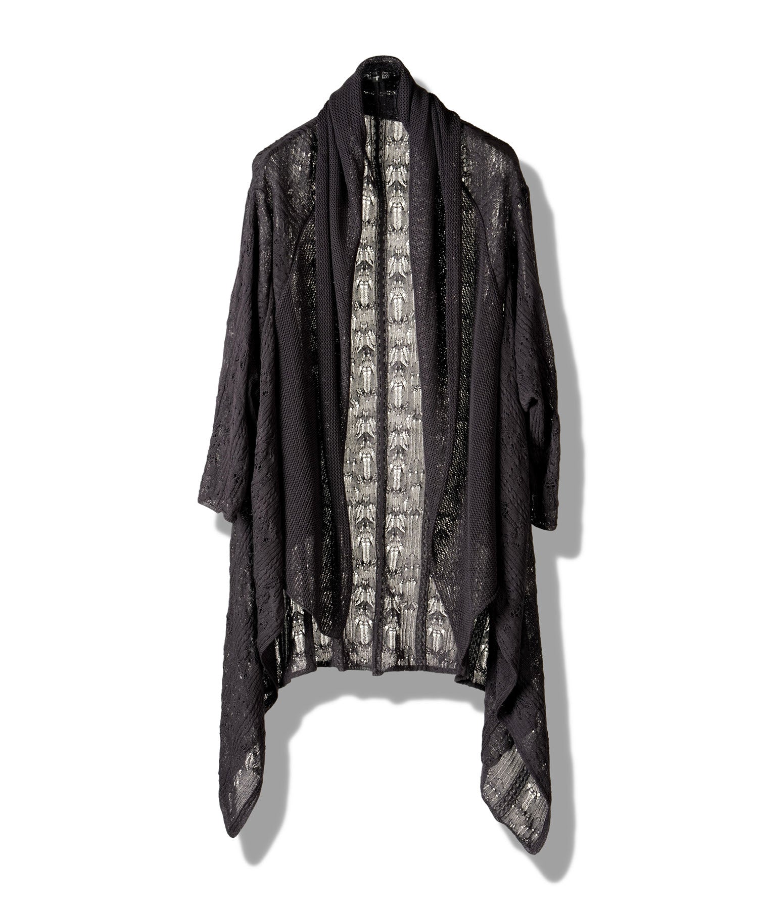 2wayオープンワークニットガウン