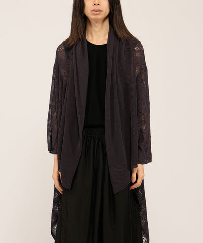 2wayオープンワークニットガウン