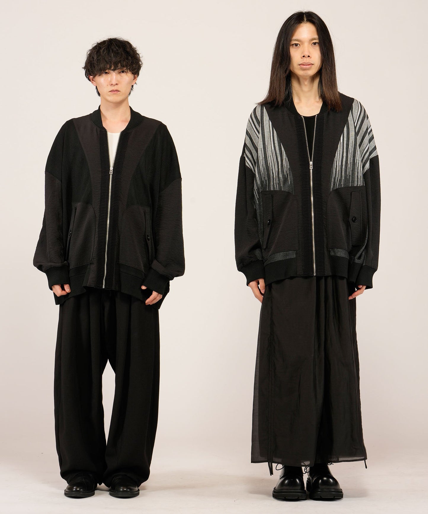 BLACK Model:H169cm / ストライプ Model:H180cm